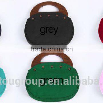 Wholesale Personalized Wooden Handle Bermuda Bag