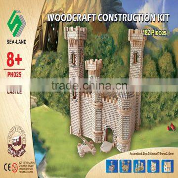 Wholesale 3D Puzzle Wooden Prince Castle Toy