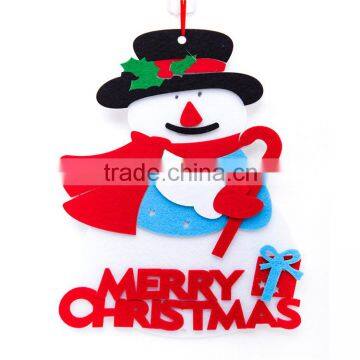 Latest Arrival trendy style Fabric Snowman 2016 new christmas decoration with many colors