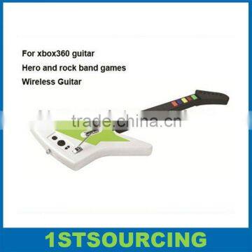 For XBOX360 Wireless guitar hero and rock band games