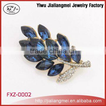 Fashion crystal rhinestone vintage brooch pin for wedding dress