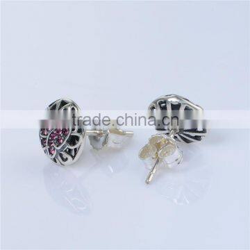 China Factory Made 925 Sterling Silver Jewelry Wholesale Top Design Earring photo-2