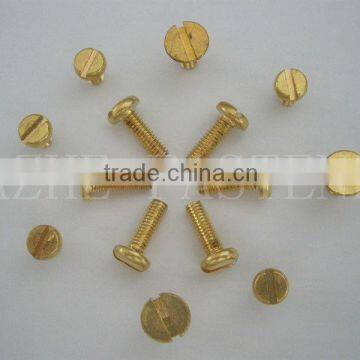 brass slotted countersunk big head machine screws