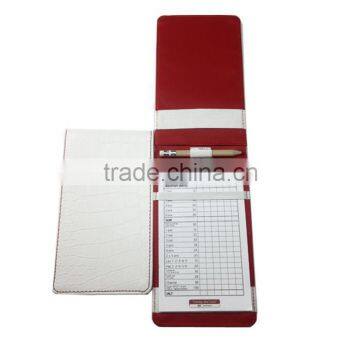 Factory cheap custom score card holder golf factory custom score card holder