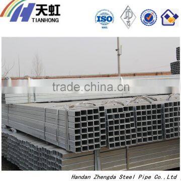 hollow section galvanized square steel pipe