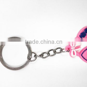 Cute Bikini Shaped 2d OEM Rubber Soft PVC Promotional Keychain/ keyring