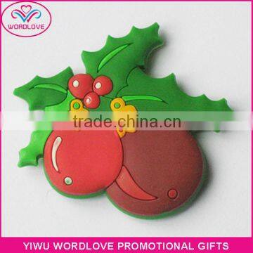 OEM Rubber 3D Fruit Shaped Soft PVC Tourist Souvenir Fridge Magnets
