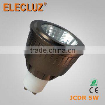 3000K 4000K 5000K 5700K 5W 410lm led gu10 bulb spotlight in black housing for commercial and industrial use