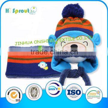 Super warm Lovely Knitted Baby hat and Scarf Set