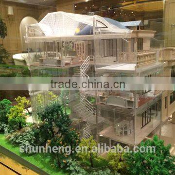 China Supplier 3D Maquette Residential House Miniature Building Scale Model