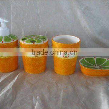 4pcs ceramic bathroom set