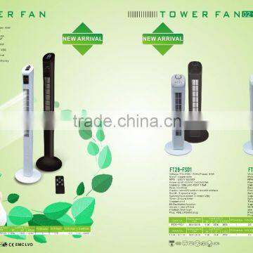 new design black,silver or white color tower fan,box fan ,stand fan
