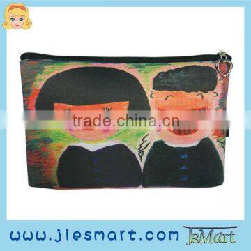 JSMART Cosmetic bag hand-painting artistic designs photo bag