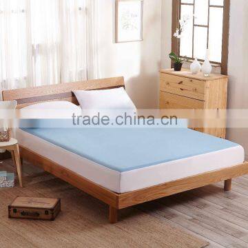 Blue PU Coated King Size Double Fitted Bed Sheets