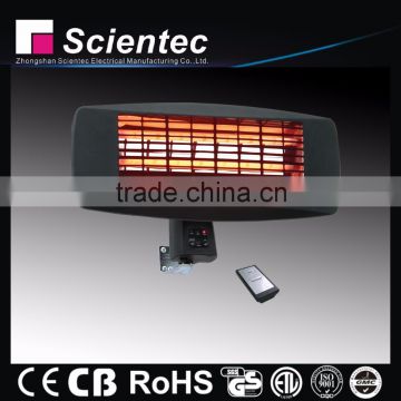 Outdoor Electric Infra Red Heater CE,CB,GS,EMC,RoHS Certification Quartz Heater 2000W