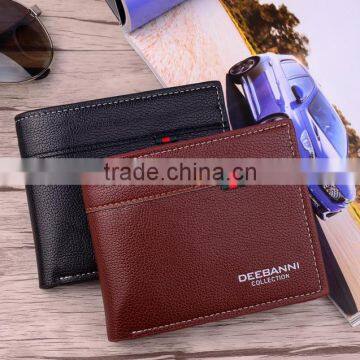 European PU fashion cheap wallet for men