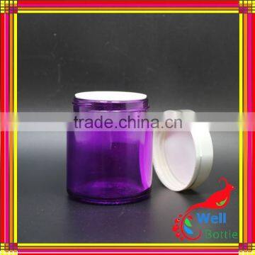 Purple Glass Cream Jar With 100g Glass Jar With Glass Jars for Cosmetics