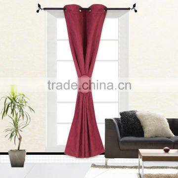 1Pc Wholesale Latest New Design Burgundy Color Jacquard Blackout Curtain Fabric For Sale Online