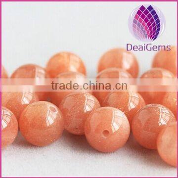 Fashion natural pink moonstone loose sun stone
