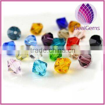 Colored bead glass bicone beads for curtain A grade