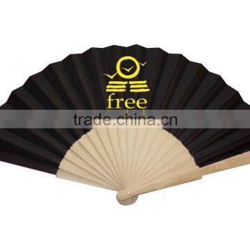 Fancy colorful beautiful promotion bamboo hand fan