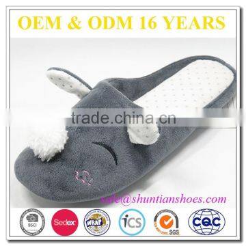 fluffy vivid winter warm soft sole woman indoor slipper