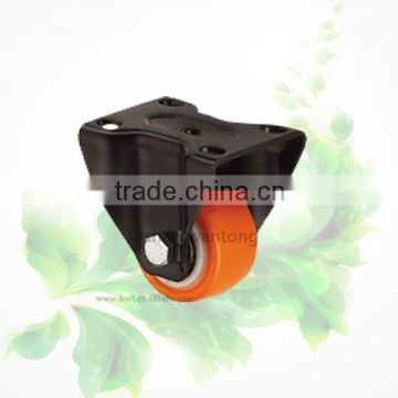 Light Duty Industrial Caster Black Polyurethane Wheel Small Caster