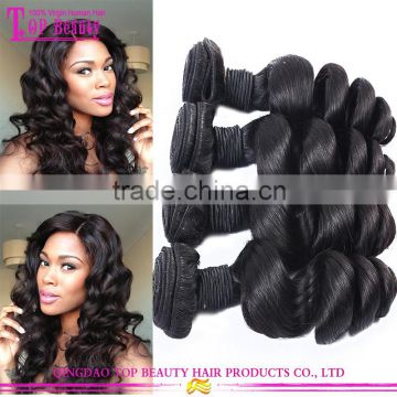 2015 New Hair Products Peruvian Loose Wave Hair Unprocessed Virgin Hair Weave Loose Wave