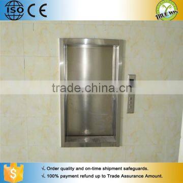 2015 most popular creative customized 2 floors food elevator dumbwaiter