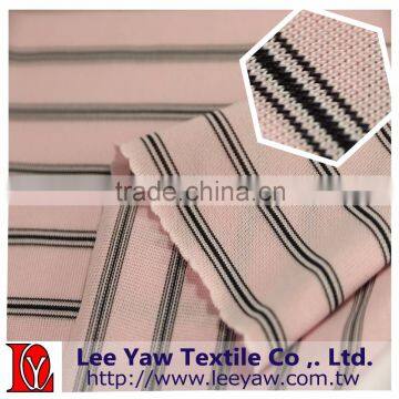 100% Polyester Feeder Stripe Jersey Fabric With Wicking Finished photo-4