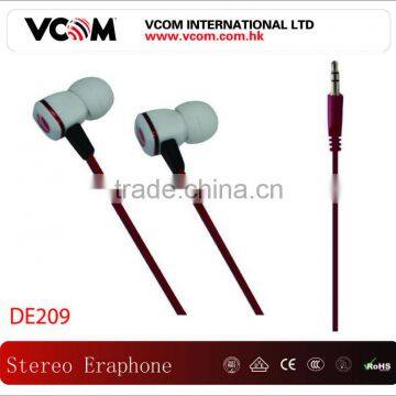 white color brand new quality stereo earphone headphone