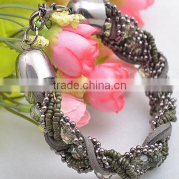 Fashion hot South Korea velvet chain hand-woven exaggerated style bracelet wholesale jewelry