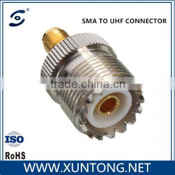 High quality CE ROHS UL sma male to uhf female connector coaxial cable connector