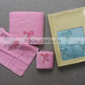 100% cotton baby gift towel set 3 IN 1, 100% COTTON HL5038A