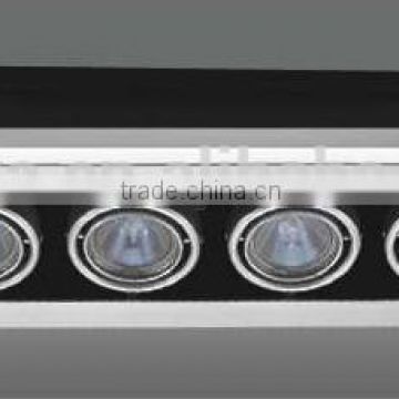 4x50w indoor high quality recessed halogen grille spotlight