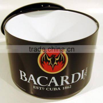 10 liter large party tub, bacardi plastic ice bucket with lids