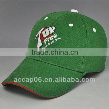 custom green cheap sports hats