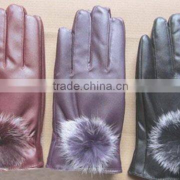 2013-2014 fashionable desin lady leather glove
