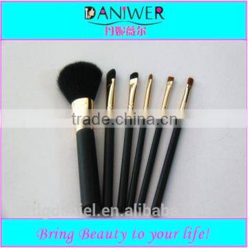 6pcs Black Convenient Makeup Brush Set free sample