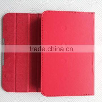 Hot Sale Red Buletooth Keyboard Case, Stand Flip Cover Tablet Leather Case photo-5