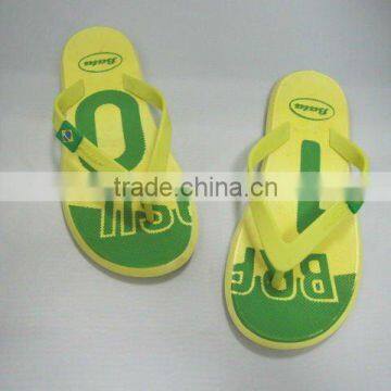 Flag design pvc air blow flip flop slippers