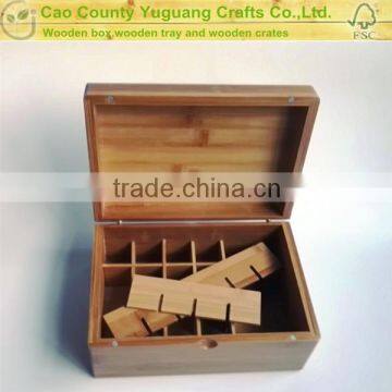 24 bottles bamboo essential oil box, Volatile oil bottle box,luminus box