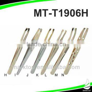 Stainless steel cheap Gold-plated tweezers