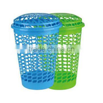 YXC6377 PLASTIC laundry basket with lid,laundry basket,dirty clothes basket