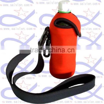 Neoprene waterproof bottle cooler bag beer bottle cooler with strap