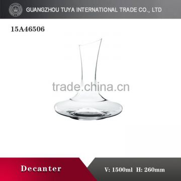 New design lead-free beveled wine decanter