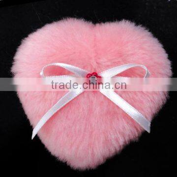 Mini Plush Powder Puff With Heart shape