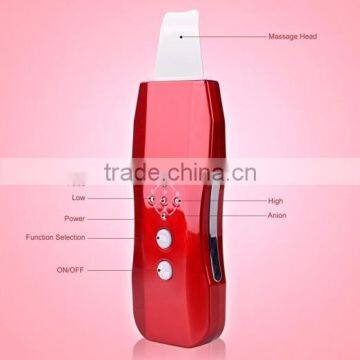 BPS1-Beauty care ultrasonic skin scrubber skin peeling scrubber with negative ion