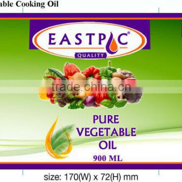 EASTPAC BRAND PURE VEGETABLE COOKING OIL IN PET BOTTLES