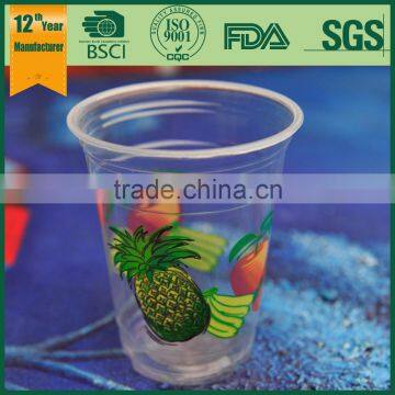plastic cup with lid,PET/PP plastic cup,